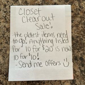 ⭐️ CLOSET CLEAR OUT!! ⭐️